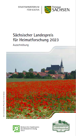 Flyer Landespreis für Heimatforschung 2023