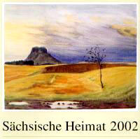 Kalender 2002 – Titelbild: Lilienstein im Gewitter, Aquarell, Johannes Heinrich Fischer (1904–1993)