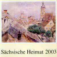 Kalender 2003 – Titelbild: Blick auf Wurzen, Aquarell, Richard Püttner (1842-1913)