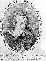 Paul Fleming (1609-1640), Zeitgenössischer Kupferstich