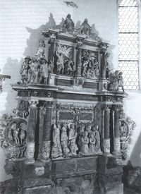 Weißenborn, Kirche: Epitaph für Adolph von Hartitzsch,  ✝ 1612. Gesamtansicht