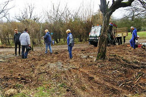 Erste Arbeiten nach Übernahme, Foto: Veronika Teicher